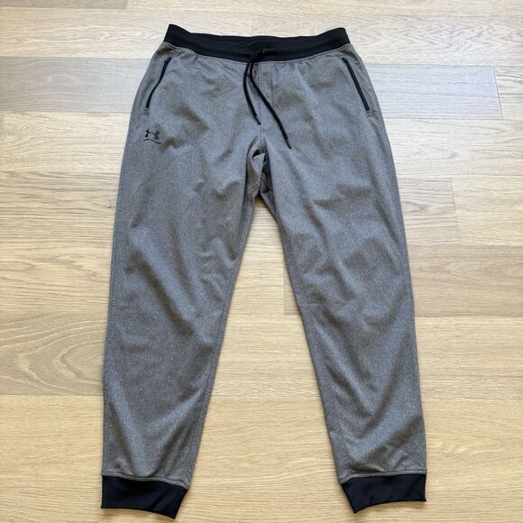Under Armour Pants Men XL Sportstyle Jogger Gray Wicking Fast Dry Coldgear - Picture 1 of 11